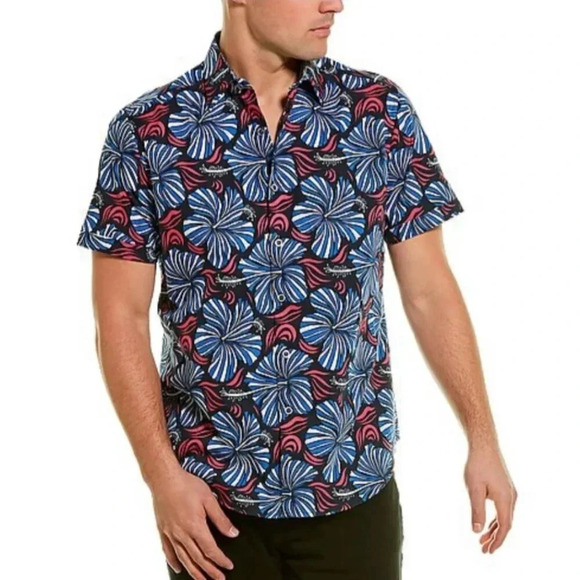 Robert Graham Small Classic Fit Amistad Floral Men - Picture 1 of 12